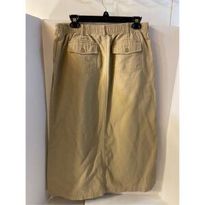 White‎ Stag maxi skirt beige khaki color size 12 rn#89169